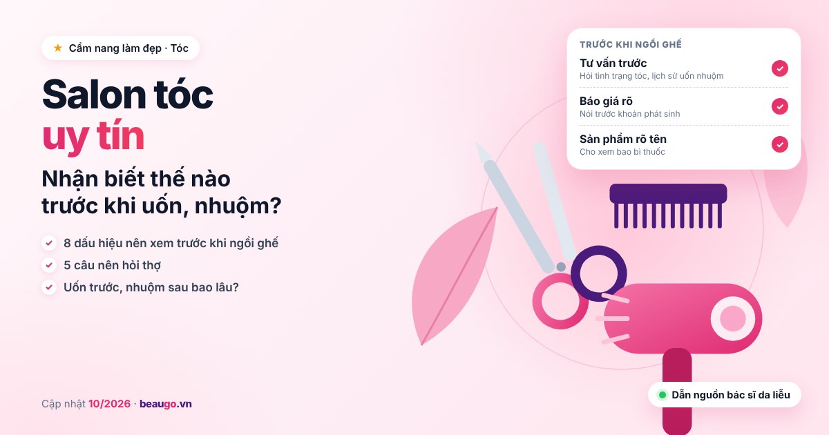 Salon tóc uy tín nhận biết thế nào trước khi cắt, uốn, nhuộm